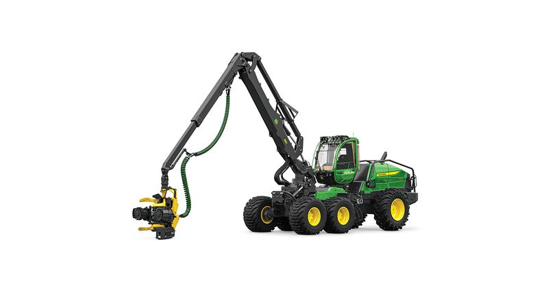 Harvester John Deere 1470H con cabezal procesador