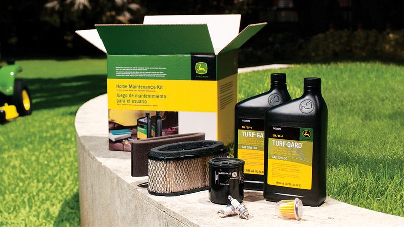 Kit de mantenimiento John Deere: filtros, aceite y bujía